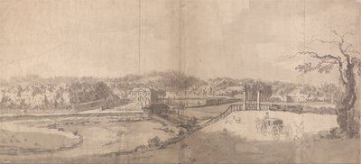 A View of the Estate at Eshott Hall, Yorkshire by Samuel Scott